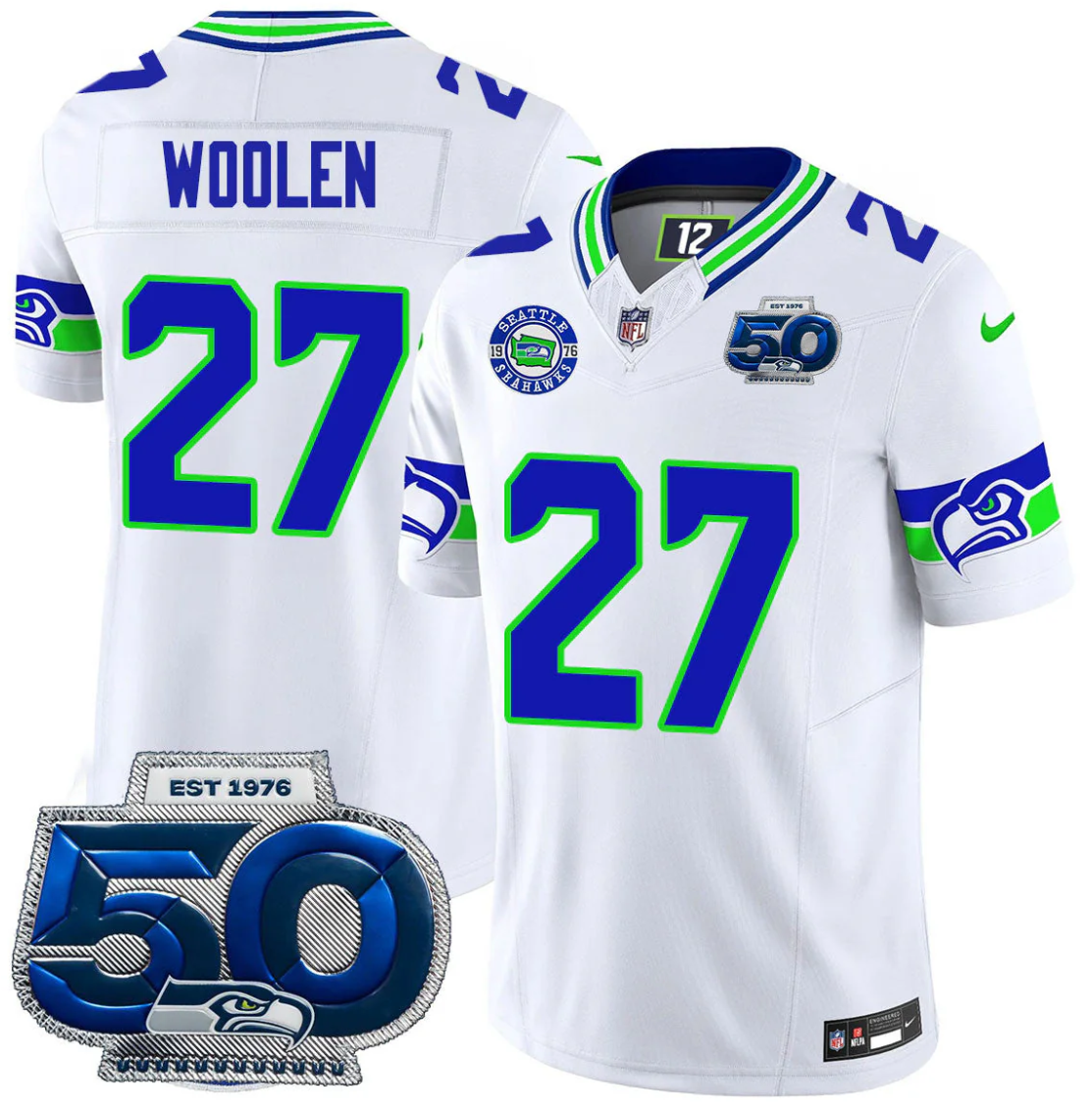Riq Woolen Jersey #27 50th Season Vapor Limited All Stitched