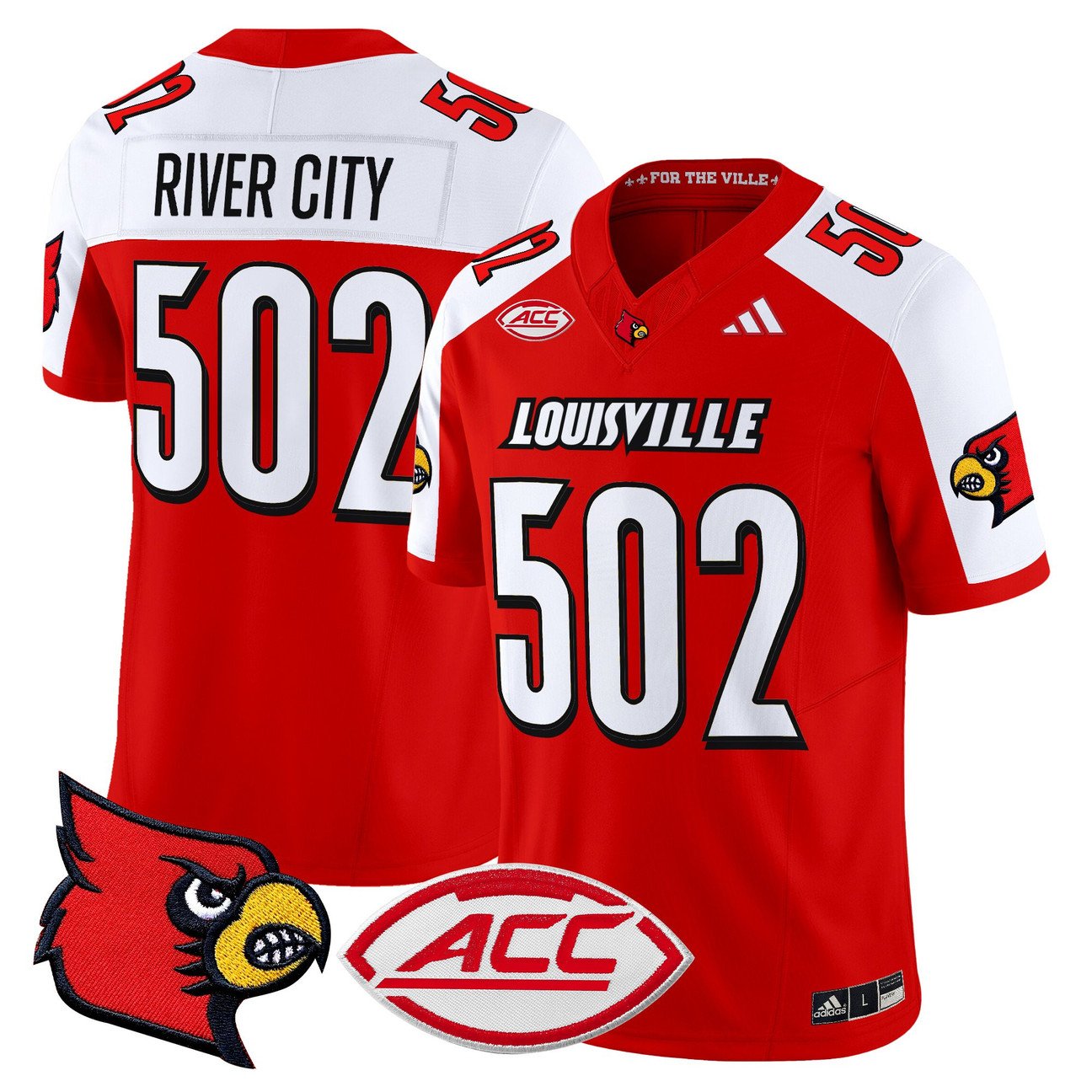 River City Jersey #502 Louisville Cardinals 2025 Vapor Limited Stitched