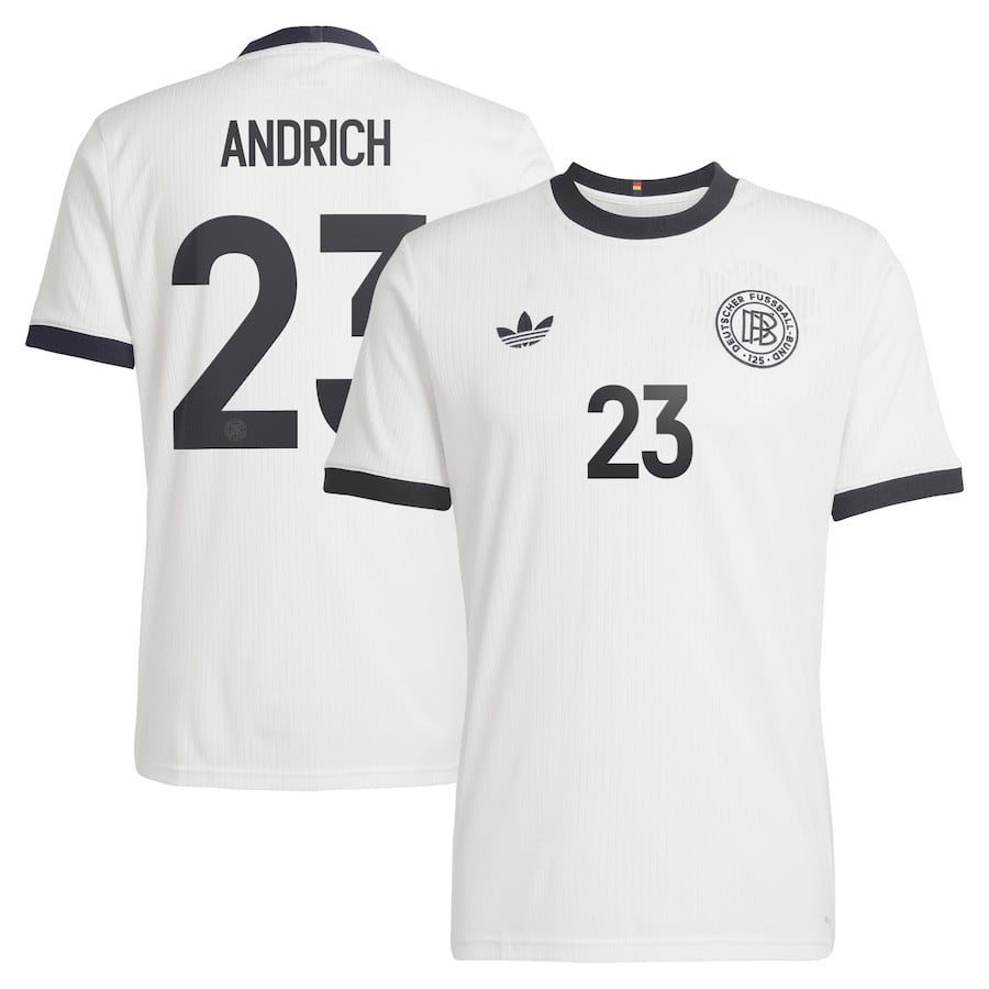 Robert Andrich 23 Germany National Team 125th Anniversary Men Jersey – White
