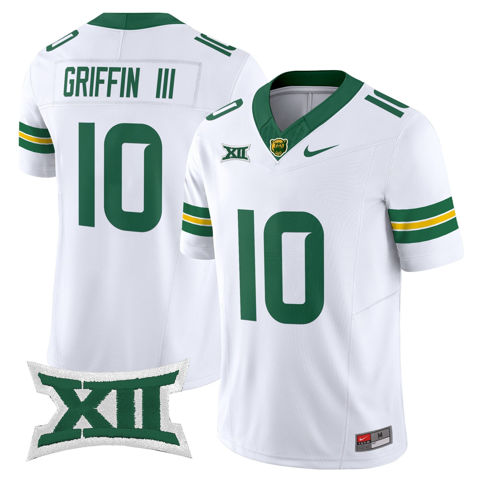 Robert Griffin III Jersey #10 Baylor Bears 2025 Vapor Stitched White
