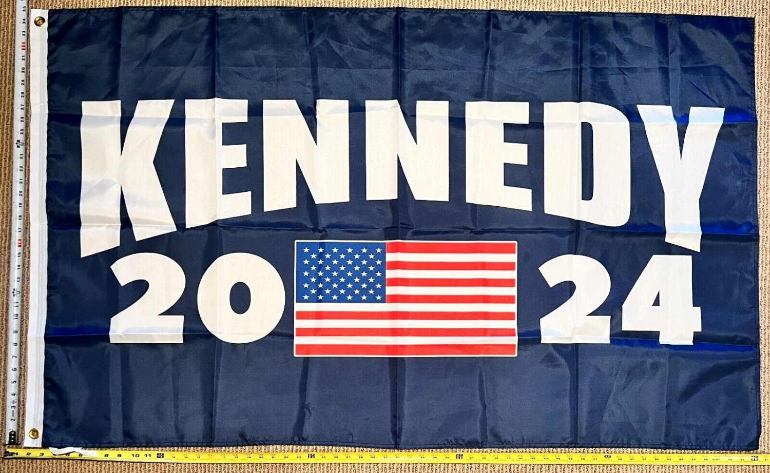Robert Kennedy Flag 2024 Blue RFK Democrat Save America USA Sign 3x5'