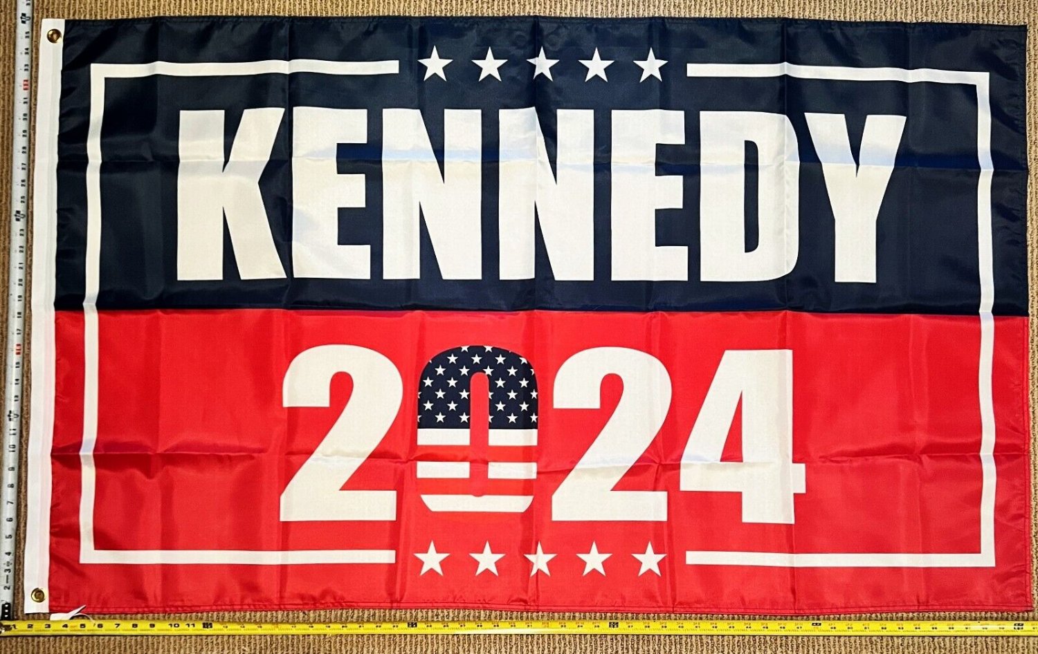 Robert Kennedy Flag 2024 Vote Democrat Save America USA Sign 3x5'