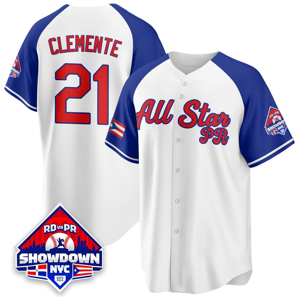 Roberto Clemente Jersey #21 Puerto Rican Baseball All-Star 2025 Stitched White Alter