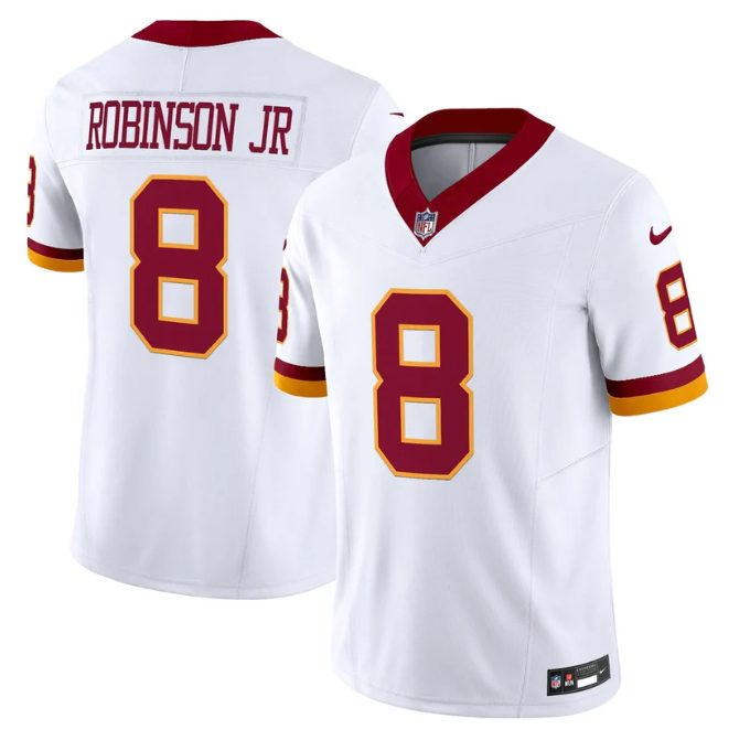 Robinson Jr Jersey #8 Throwback Vapor Limited All Stitched White