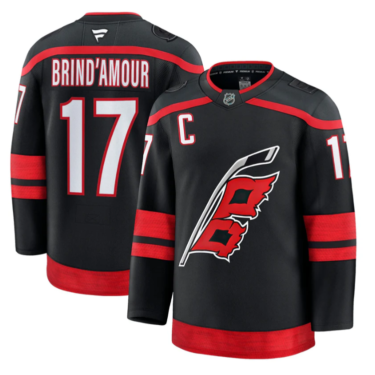 Rod Brind'Amour Jersey #17 Carolina Hurricanes 2025 - 26 Premium Stitched