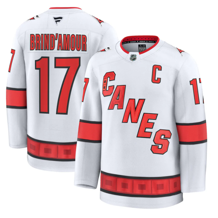 Rod Brind'Amour Jersey #17 Carolina Hurricanes 2025 - 26 Premium Stitched