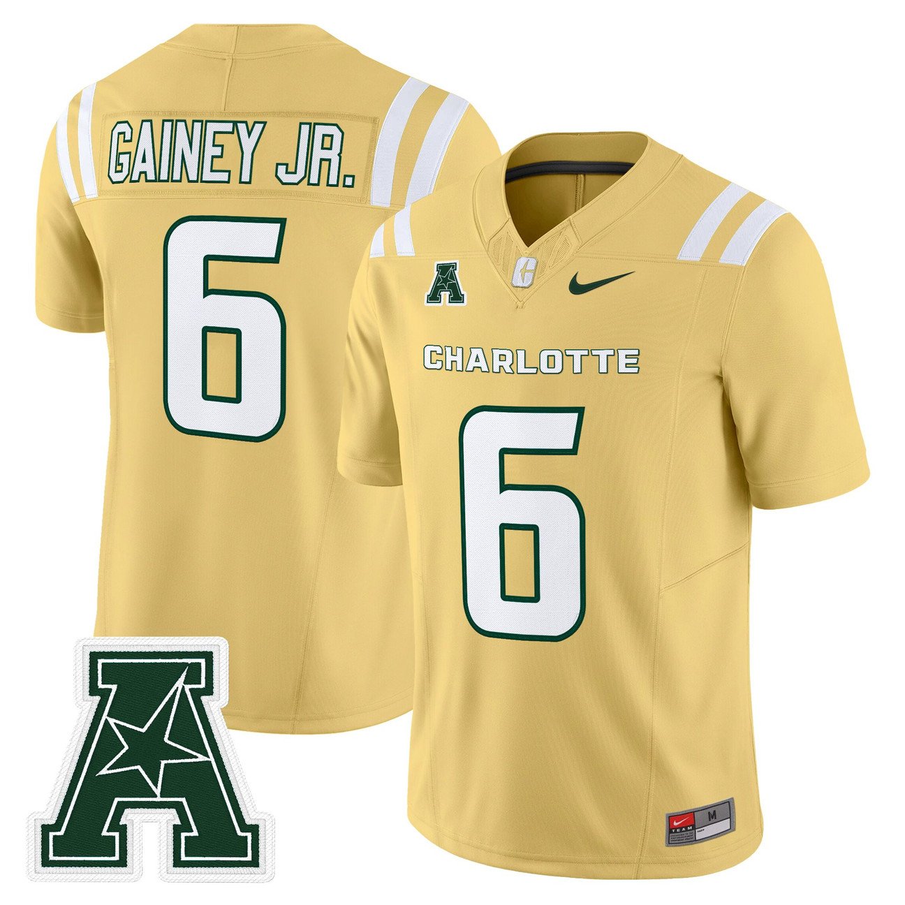 Rod Gainey Jr Jersey #6 Charlotte 49ers 2025 Vapor Limited Stitched