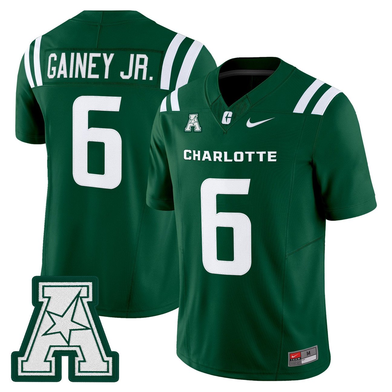 Rod Gainey Jr Jersey #6 Charlotte 49ers 2025 Vapor Limited Stitched