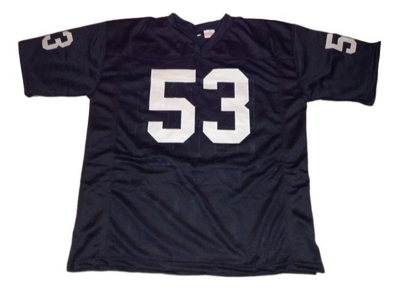Rod Martin CUSTOM STITCHED Unsigned Football Jersey Black