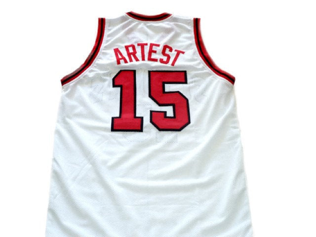 Ron Artest Jersey #15 St John's University Basketball White