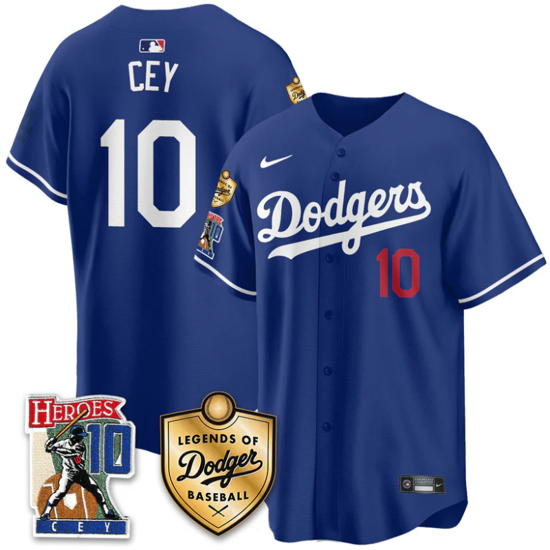 Ron Cey Jersey #10 Dodgers Ron Cey Legends Of Dodgers Baseball Royal