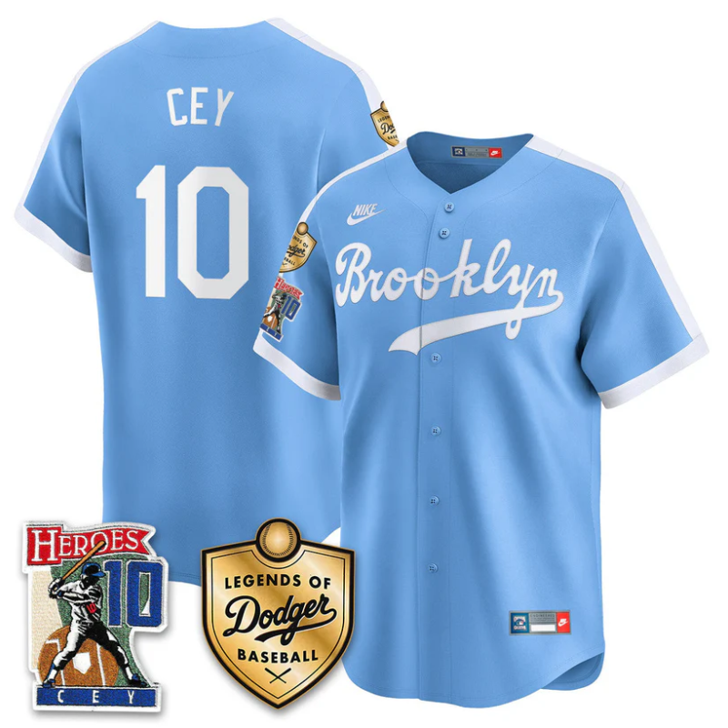 Ron Cey Jersey #10 Dodgers Ron Cey Legends Of Dodgers Baseball Throwback Royal