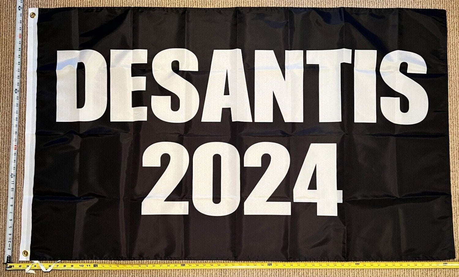 Ron Desantis Flag Desantis 2024 Black America Florida Sign USA 3x5'