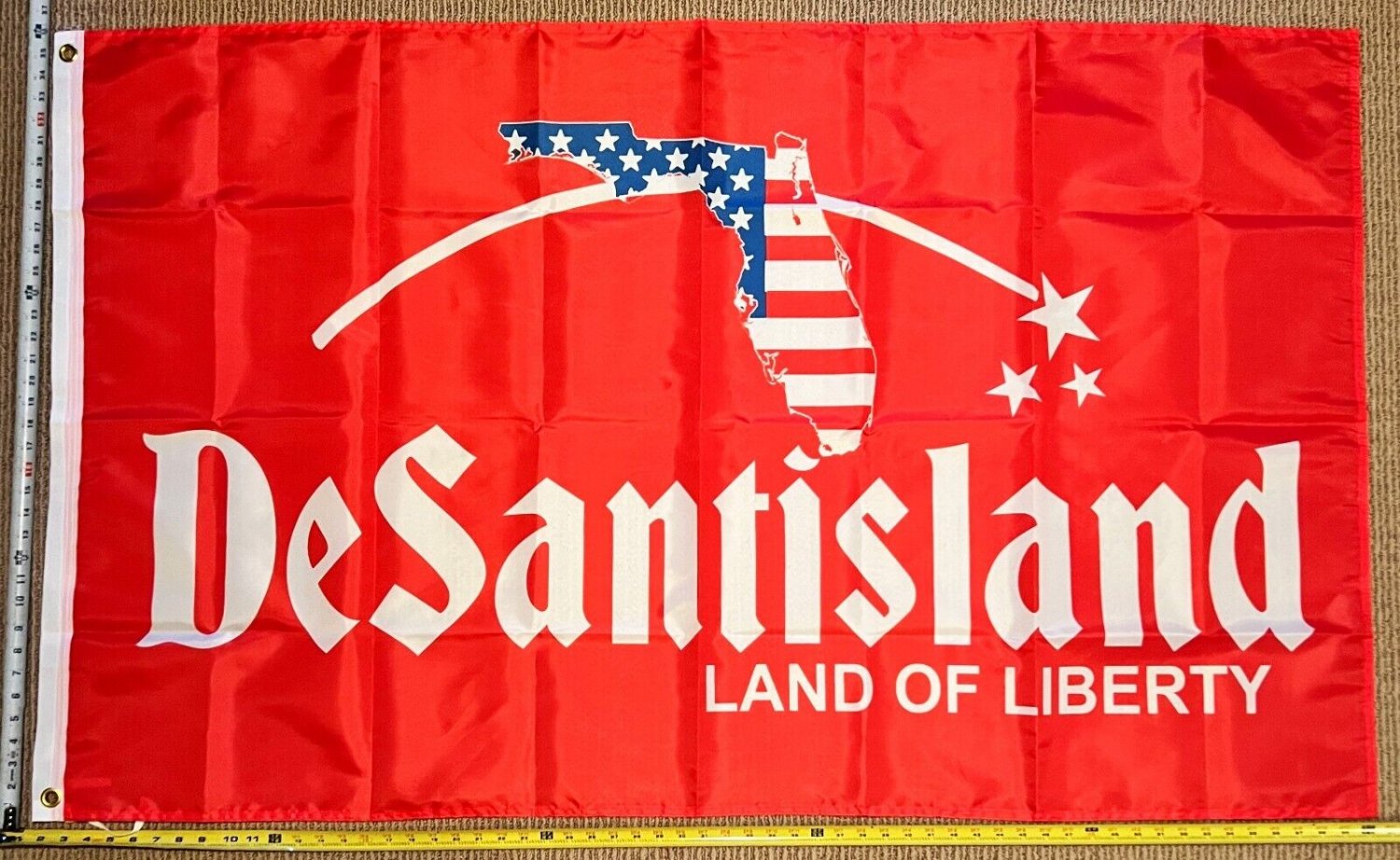 Ron Desantis Flag Desantisland Red 2024 America Florida Sign USA 3x5ft