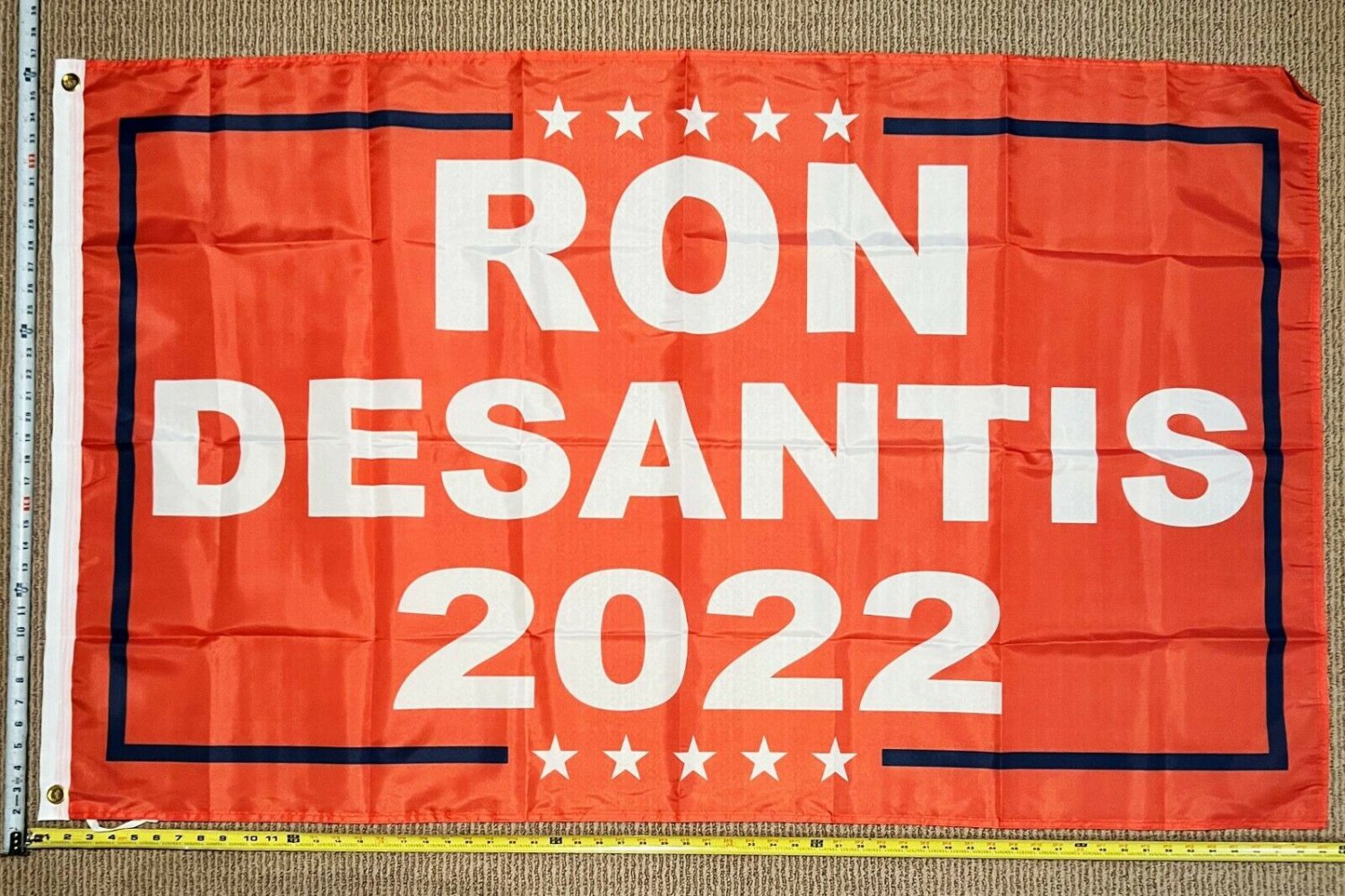 Ron Desantis Flag Governor 2022 Orange Make Florida Sign USA 3x5'