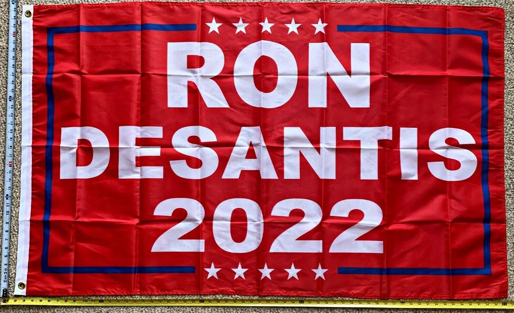 Ron Desantis Flag Governor 2022 RON Red Make Florida Sign USA 3x5ft