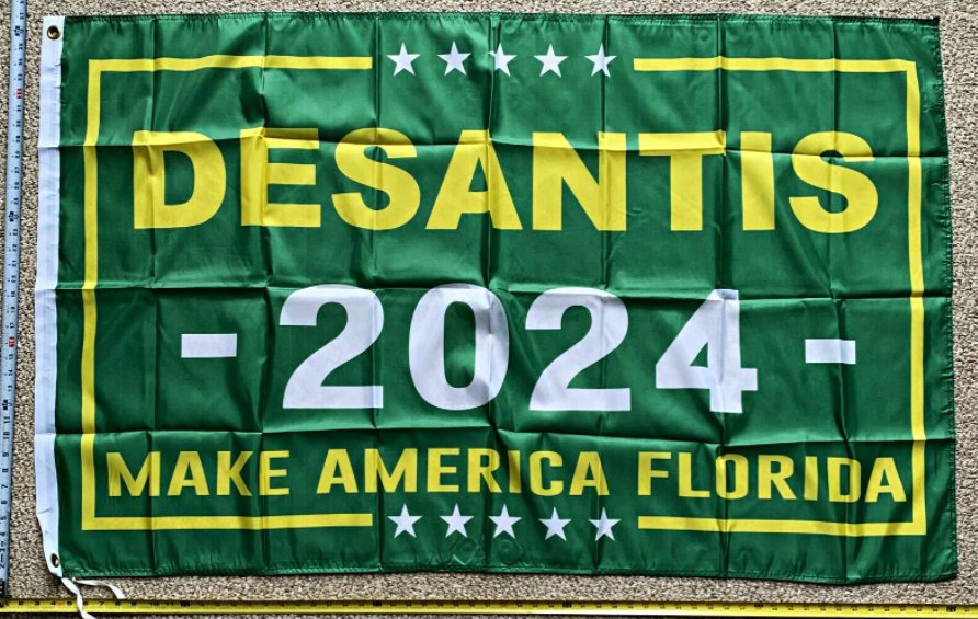 Ron Desantis Flag Make America Florida Green Poster Sign USA 3x5Ft