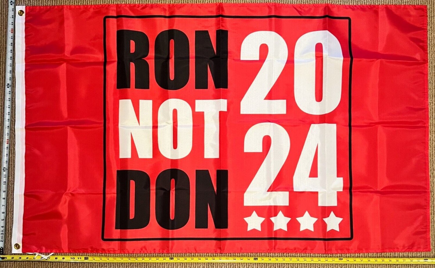 Ron Desantis Flag Ron Not Don Red 2024 America Florida Sign USA 3x5'