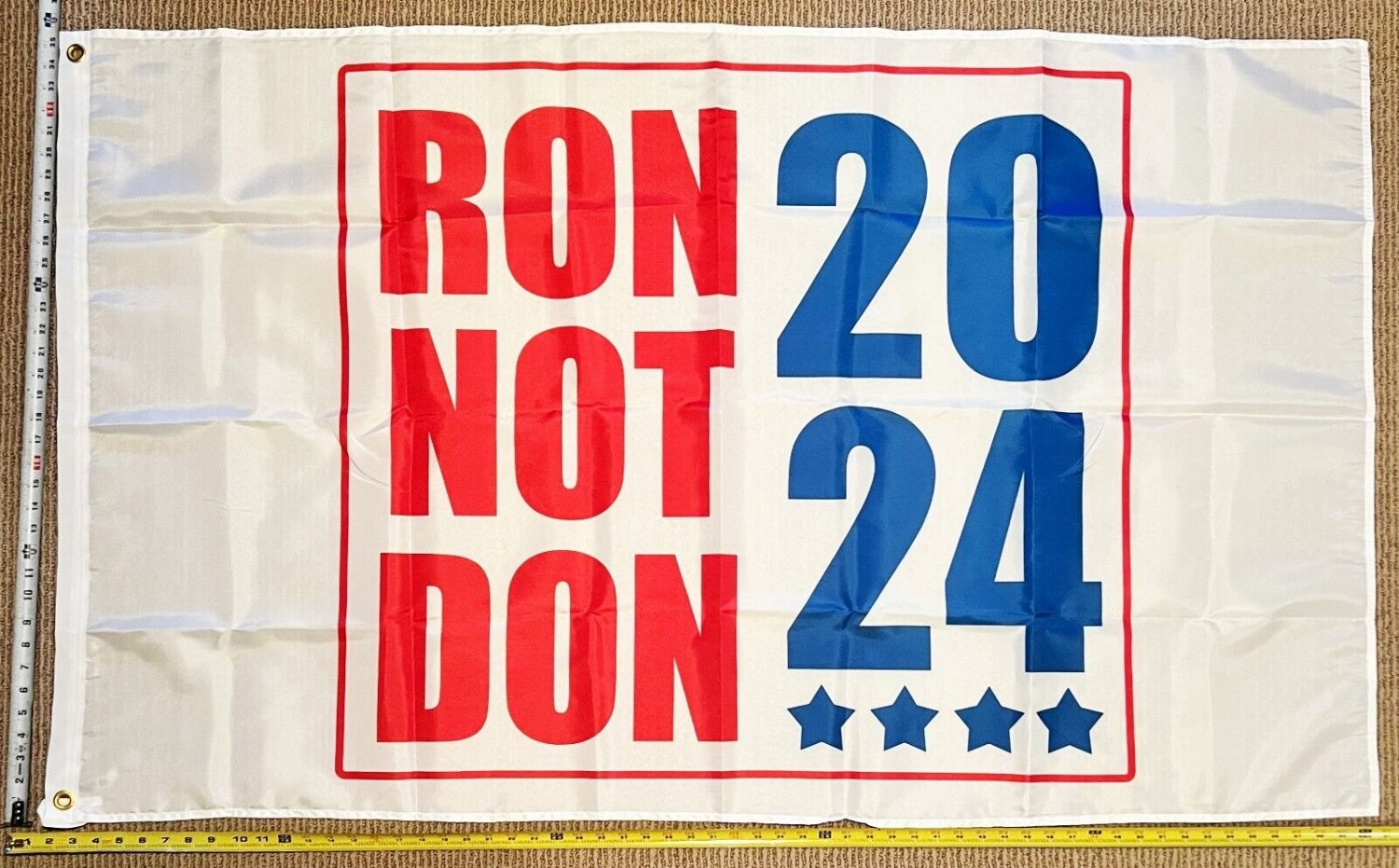 Ron Desantis Flag Ron Not Don White 2024 America Florida Sign USA 3x5'