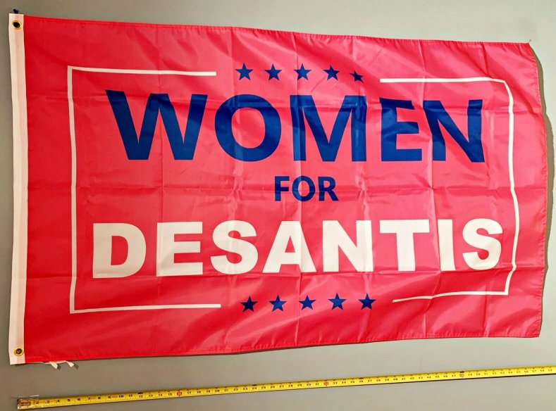 Ron Desantis Flag Women For Desantis 2024 USA Sign 3x5'