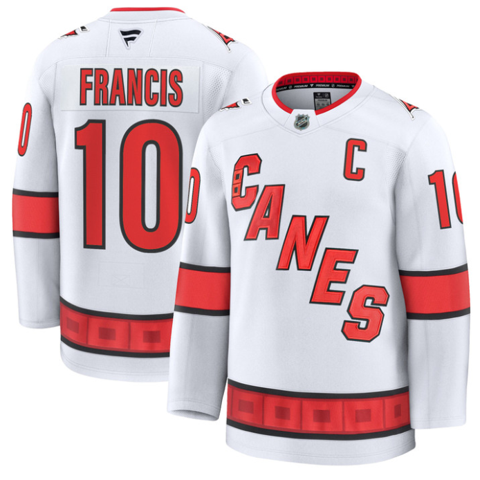 Ron Francis Jersey #10 Carolina Hurricanes Premium All Stitched White