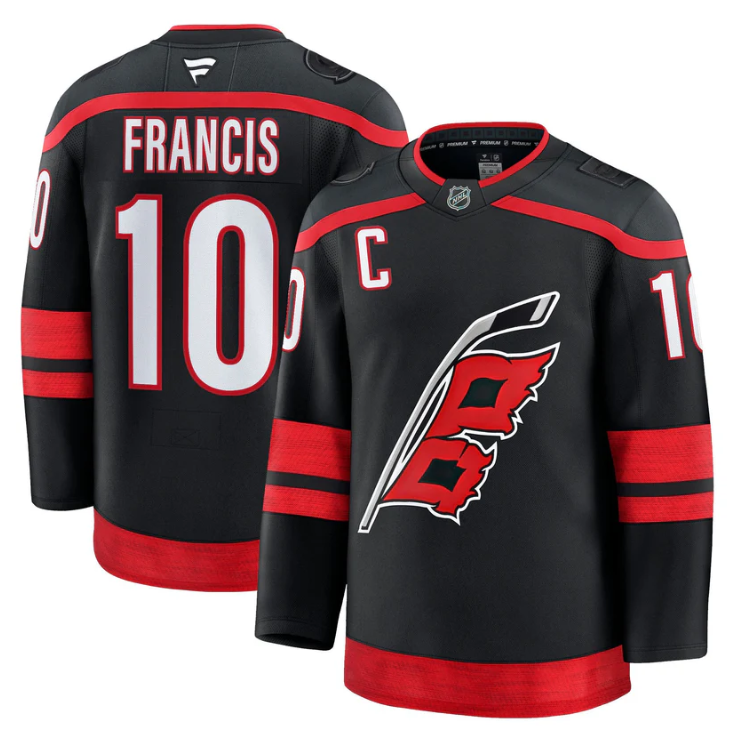 Ron Francis Jersey #10 Carolina Hurricanes 2025 - 26 Premium Stitched