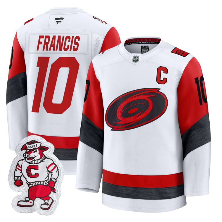 Ron Francis Jersey #10 Carolina Hurricanes 2025 - 26 Premium Stitched