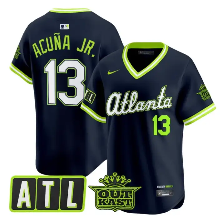 Ronald Acuna Jr Jersey #13 Atlanta Braves 2026 City Connect Outkast Stitched