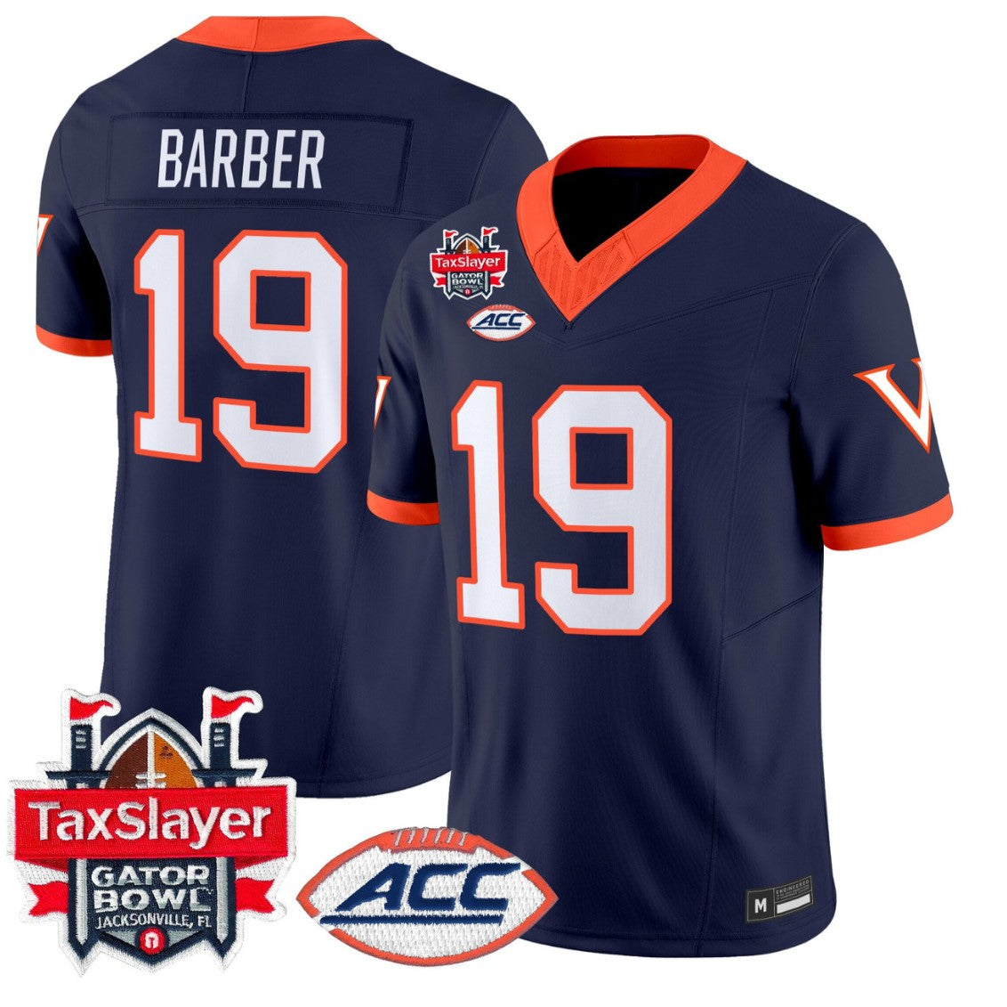Rondé Barber Jersey #19 Virginia Cavaliers 1995 Throwbacks Gator Bowl Stitched