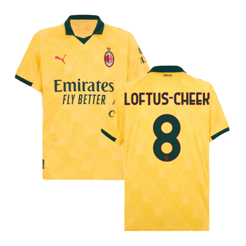 Ruben Loftus-Cheek #8 AC Milan 2025-26 Third Men Jersey – Yellow