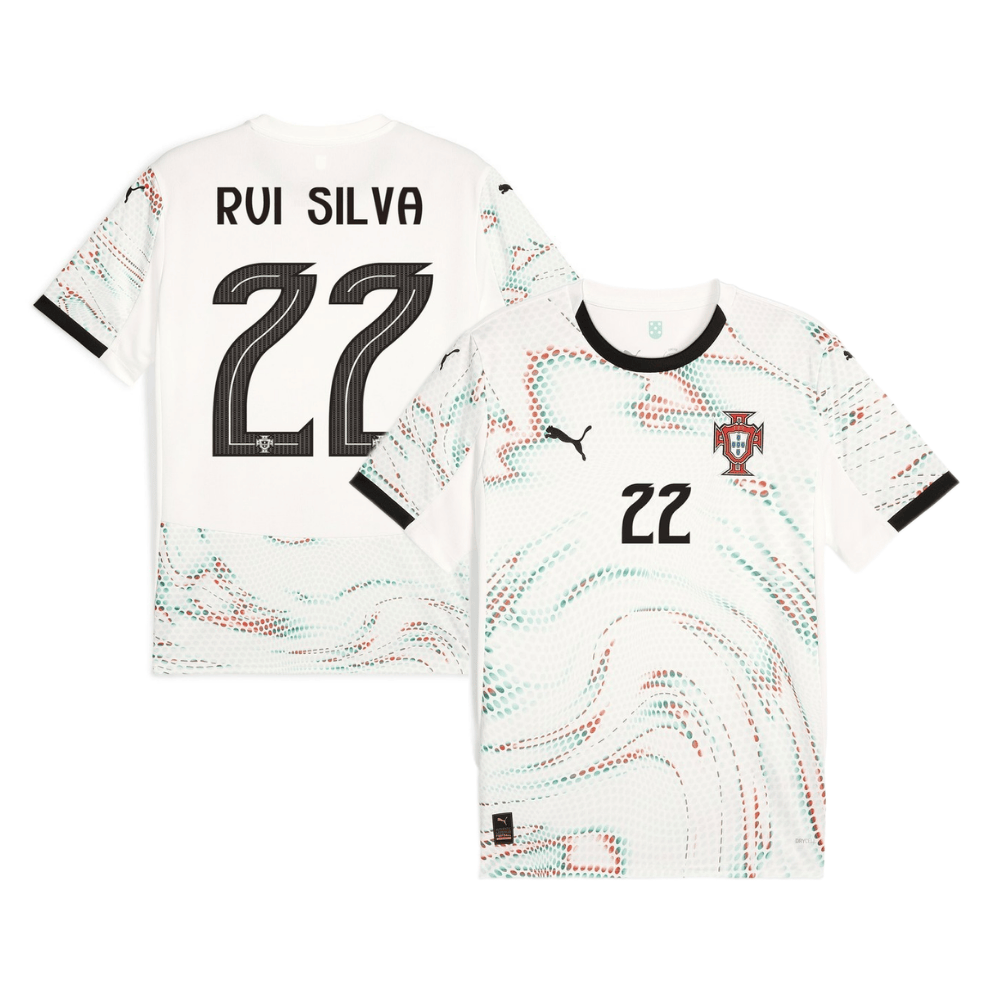 Rui Silva 22 Portugal National Team 2025-26 Away Men Jersey – White