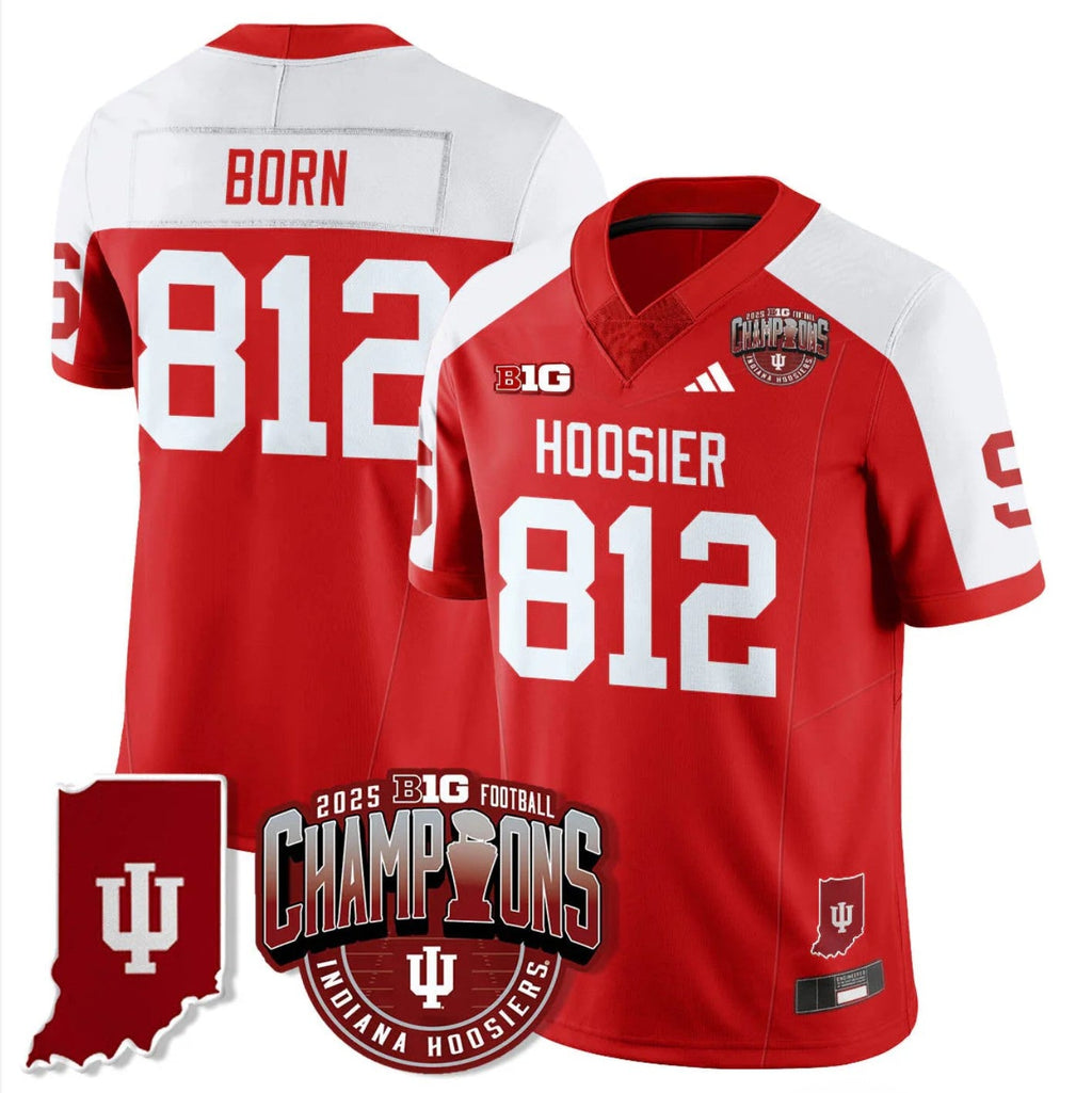 Rust Born Jersey #812 Indiana Hoosiers Big 10 Champions Limited Stitched