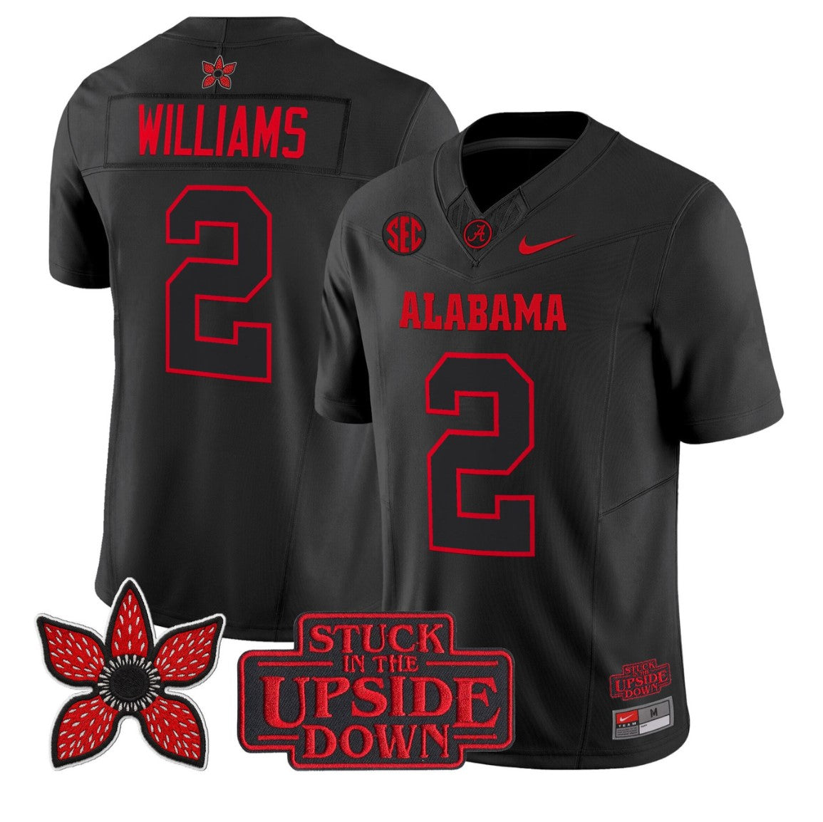 Ryan Williams Jersey #2 Alabama Crimson Tide Stranger Things Edition Stitched