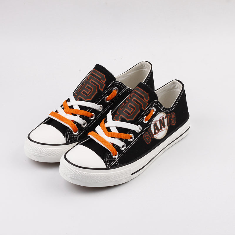 San Francisco Giants Limited Print MLB Baseball Fans Low Top Canvas Shoes Sport Sneakers T-DAC102H