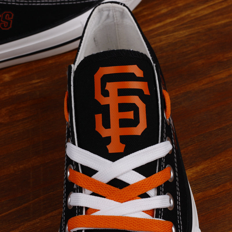 San Francisco Giants Limited Print MLB Baseball Fans Low Top Canvas Shoes Sport Sneakers T-DAC84H
