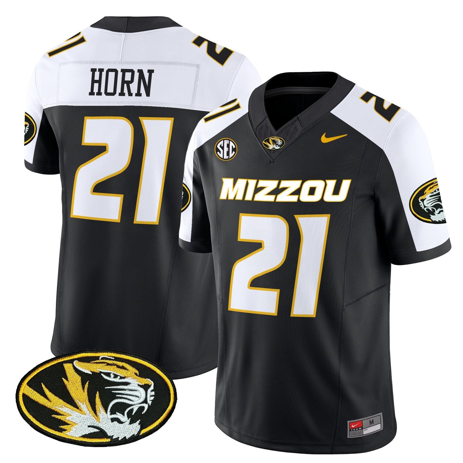 Sam Horn Jersey #21 Missouri Tigers 2025 Vapor Limited Stitched Black Alter