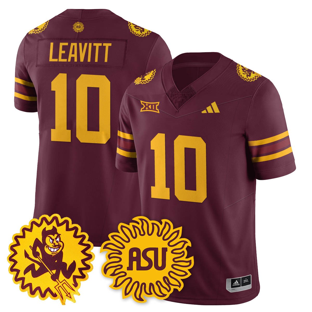 Sam Leavitt Jersey #10 Arizona State Sun Devils 1975 Throwback Stitched White