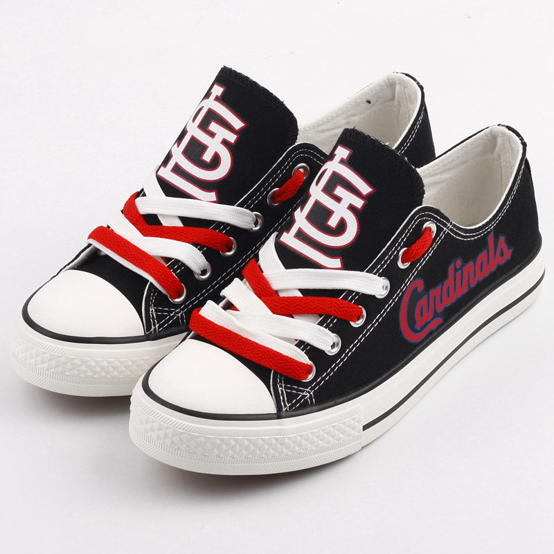 St. Louis Cardinals Limited Print MLB Baseball Fans Low Top Canvas Shoes Sport Sneakers T-DJ183H