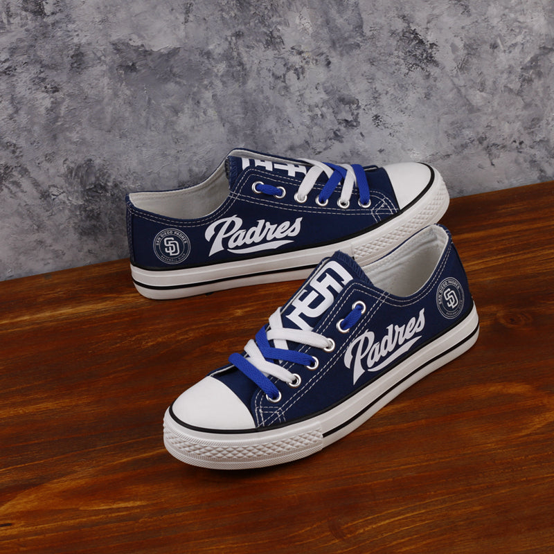 San Diego Padres Limited Print MLB Baseball Fans Low Top Canvas Shoes Sport Sneakers T-DAC83L