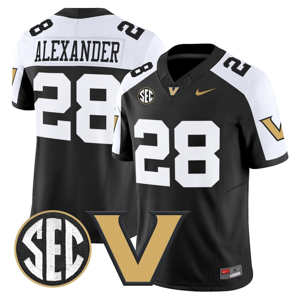Sedrick Alexander Jersey #28 Vanderbilt Commodores 2025 Limited Stitched Alter