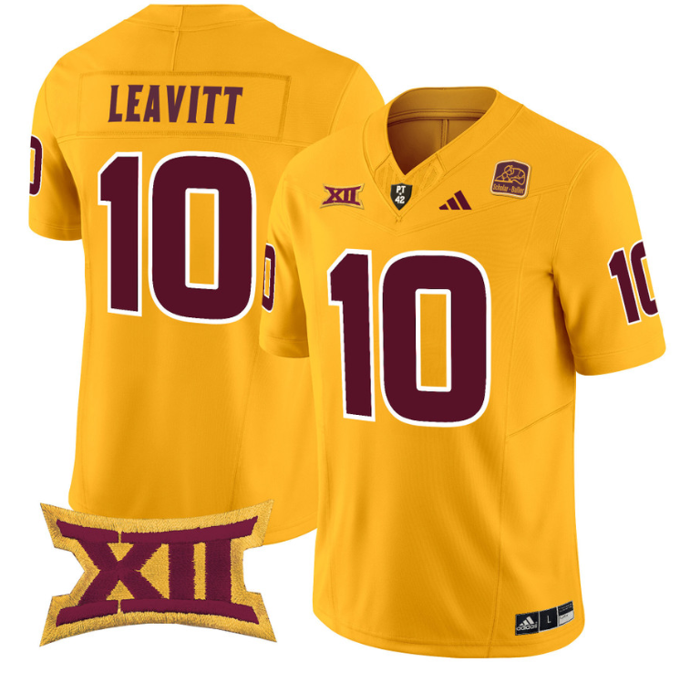 Sam Leavitt Jersey #10 Arizona State Sun Devils Vapor Limited College Football Maroon