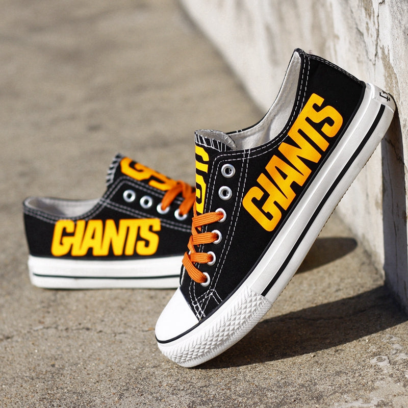 San Francisco Giants Limited Print MLB Baseball Fans Low Top Canvas Shoes Sport Sneakers T-D812H