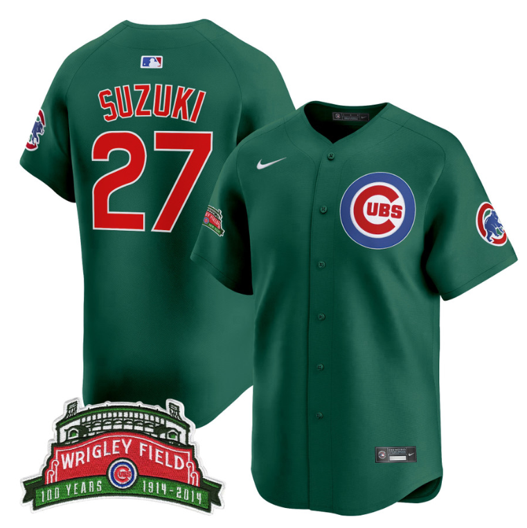 Seiya Suzuki Jersey #27 Chicago Cubs Wrigley Field Style Vapor Premier Limited Stitched