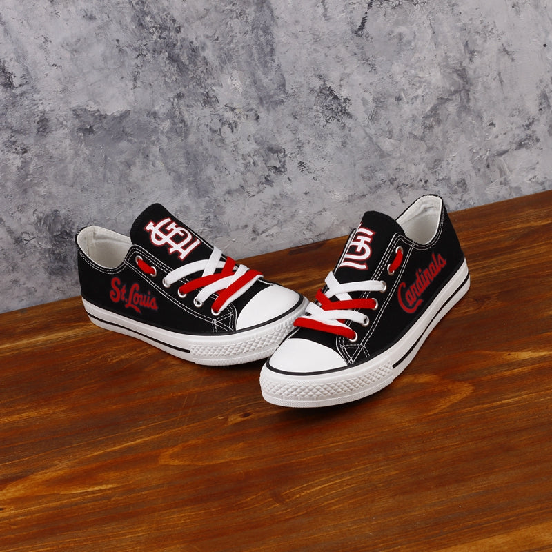 St. Louis Cardinals Limited Print MLB Baseball Fans Low Top Canvas Shoes Sport Sneakers T-DAC98H