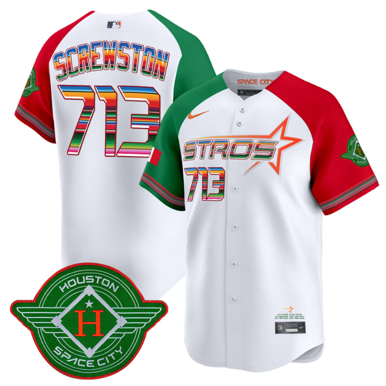 Screwston Jersey #713 Astros 2025 City Connect Mexico Vapor Premier Limited Stitched Alternate