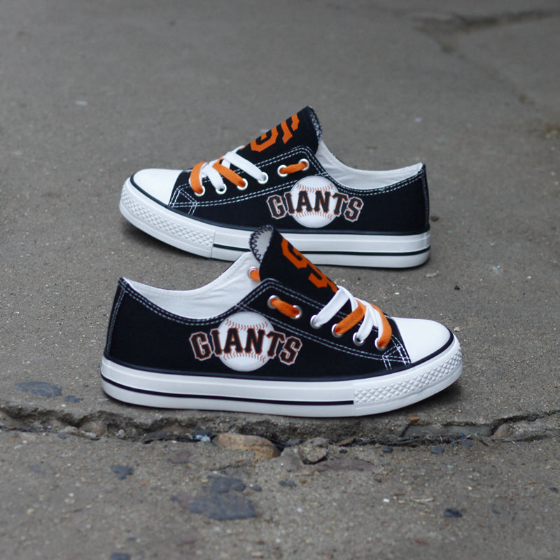 San Francisco Giants Limited Print MLB Baseball Fans Low Top Canvas Shoes Sport Sneakers T-DJ187H