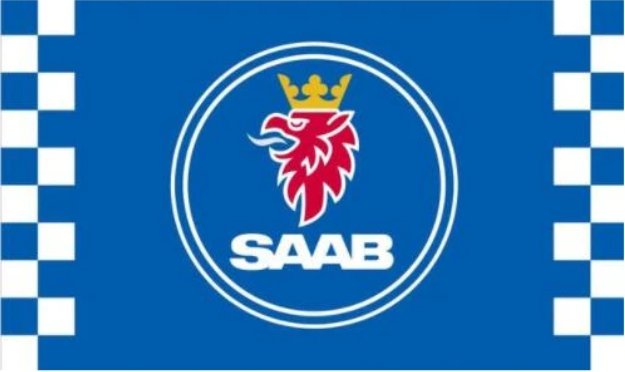 Saab Car Racing Sport Blue Flag 3X5 Ft Polyester Banner USA 90x150cm