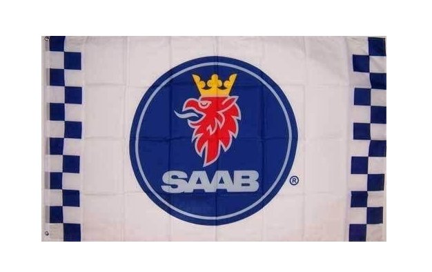 Saab Car Racing Sport Flag 3X5 Ft Polyester Banner USA 90x150cm