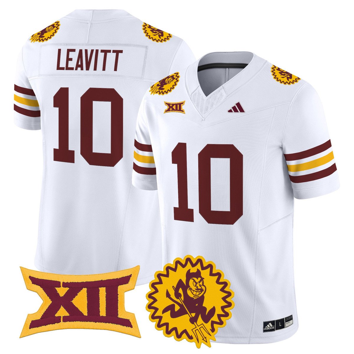 Sam Leavitt Jersey #10 Arizona State Sun Devils 1975 Throwback Stitched White