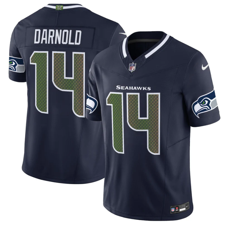 Sam Darnold Jersey #14 Seahawks 2025 Rivalries Vapor Limited Stitched